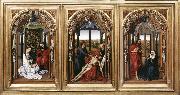 Rogier van der Weyden Miraflores Altarpiece painting